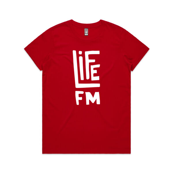 Life FM Logo - Red - ascolour/MAPLE TEE Thumbnail