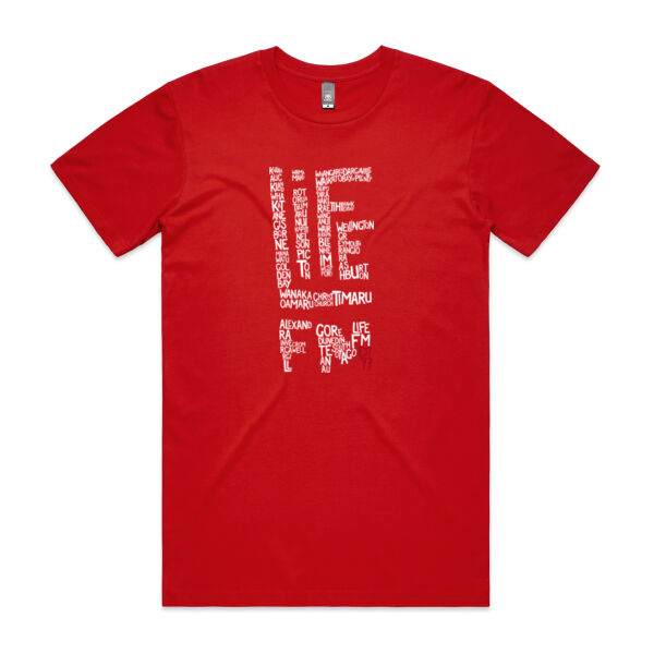 Life FM Towns Logo - Red - ascolour/STAPLE TEE Thumbnail