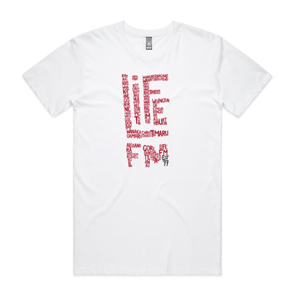Life FM Towns Logo - White - ascolour/STAPLE TEE Thumbnail