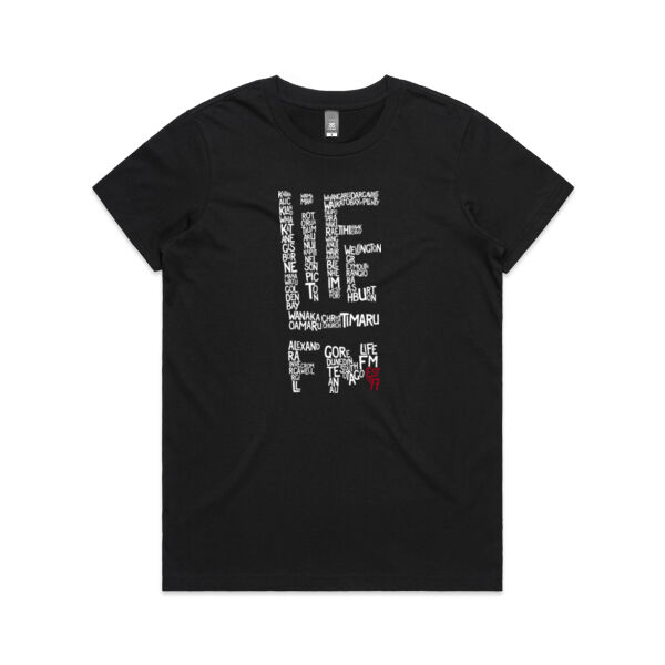 Life FM Towns Logo - Black - ascolour/MAPLE TEE Thumbnail