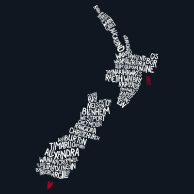 Life FM Towns Map - Black - ascolour/STAPLE TEE Design