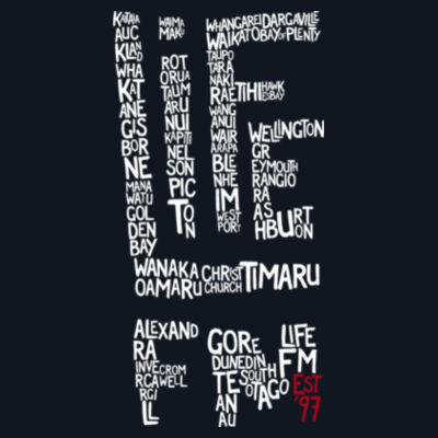 Life FM Towns Logo - Black - ascolour/WO'S UPSIDE TANK Design